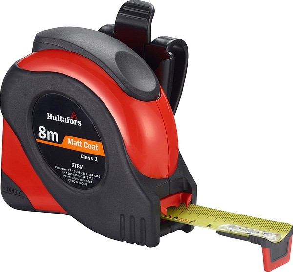 Kort mätband stål mm BT 8 Hultafors 356203