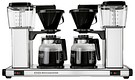 Coffee makers with manual drip stop or drip tray