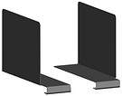 Pair of steel dividers 285x190mm