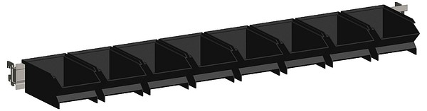 Bin list + bins M900mm Sovella 860967-18 Black