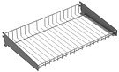 Mesh basket 600x350mm silvergrey