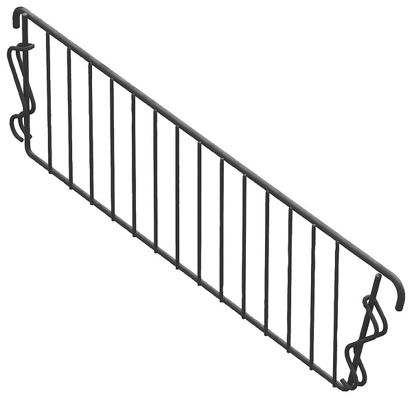 Wire basket divider 440x120mm Sovella 558909-18 Black