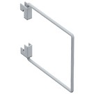 book support 200mm silvergrey
