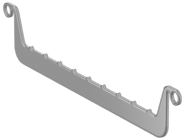 Garment hanger 300 mm under shelf Sovella 859830-38 Grey