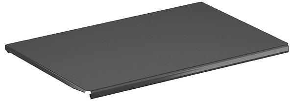 Steel shelf M600x600mm with support Sovella 110933-18 Black