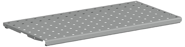 Steel shelf 600x300mm silvergrey Treston 110934-38 perforated
