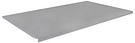 Steel shelf 600x550mm silvergrey