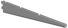 Mesh shelf holder 330mm silvergrey