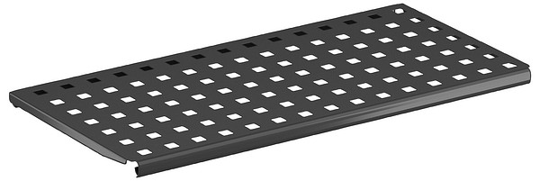 Perforated steel shelf M900x400mm Sovella 010075-18 Black