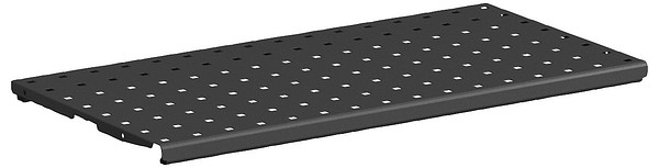 Perforated steel shelf M600x400mm Sovella 110935-18 Black