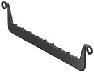 Garment hanger 400 mm under shelf
