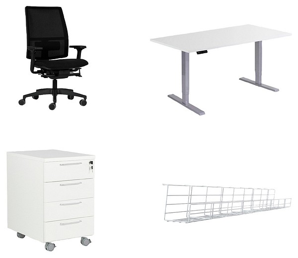 Complete office workstations  