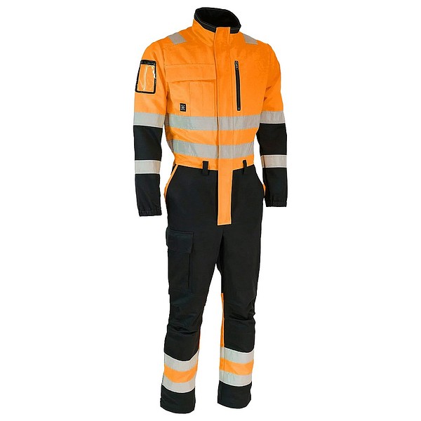 Skyddscoverall DIMEX 6211R M HV orange/svart EN20471 KL3