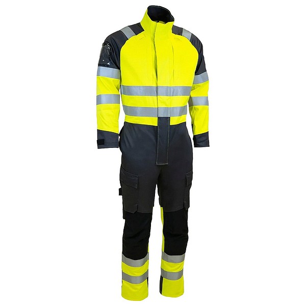 Multi coverall DIMEX 6215Y M stretch HV gul/grå flammskyddat