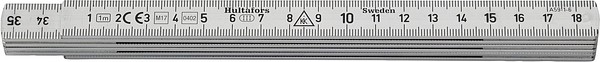 Fogmått 1m 6-del Hultafors 150103 aluminium