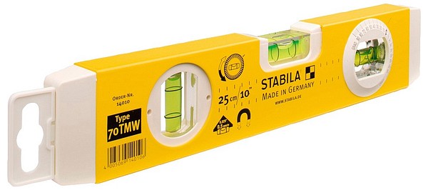 SB14010 Spirit level 25cm 70TMW 70-series