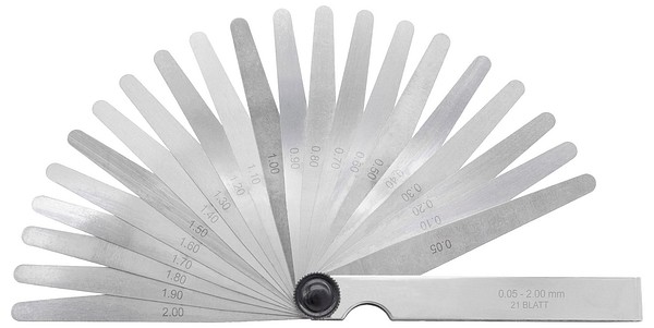 Feeler gauge 100mm 0,05-2,00 mm Diesella 10585125