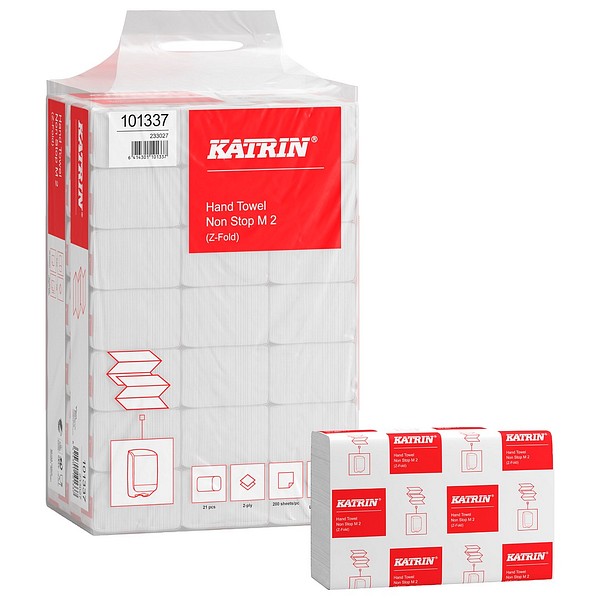 Katrin Käsipyyhe M 4200 arkkia 101337 Non Stop Z-taitto 21pkt/säk