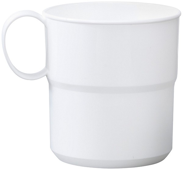 Mug GASTROMAX 0,3L BIO PE-HD, 8x10x8.5 cm, white