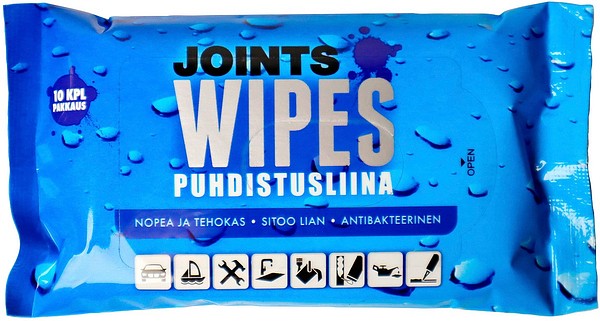 Joints Wipes puhdistusliina, antibakteerinen, yleiskäyttö  