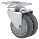 Swivel castor 75mm with plate
