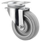 Swivel castor 200mm with plate