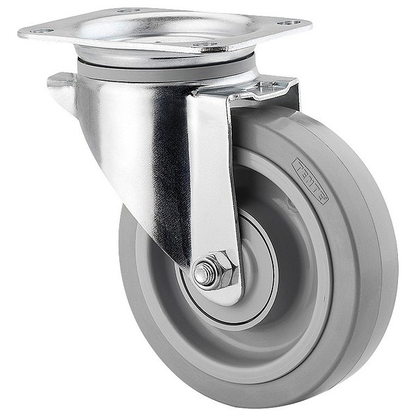 Swivel castor 200mm with plate Tente 3470UFP200P63