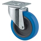 Swivel castor 125mm with plate