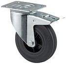 Kääntöpyörä 80mm nelikulmalaatta