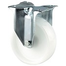 Fixed castor 80mm with plate