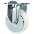 Fixed castor 100mm with plate