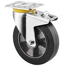 Swivel castor 200mm with plate