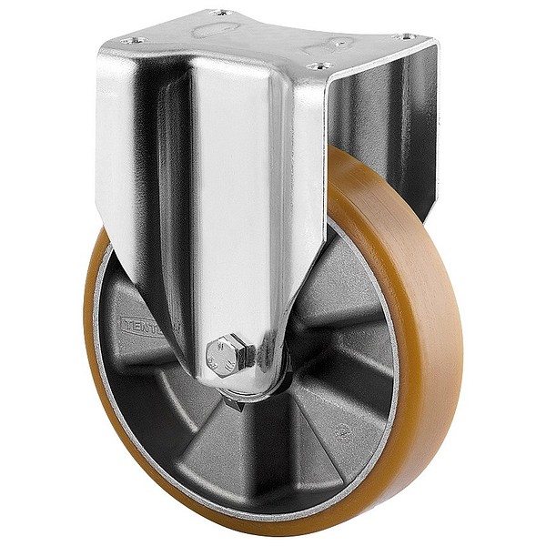 Fixed castor 200mm with plate Tente 4688ITP200P63 Flat