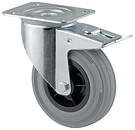 Swivel castor 160mm with plate