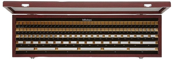 Gauge Block Set, Metric, Ins. Cert., ISO Mitutoyo 516-598-10