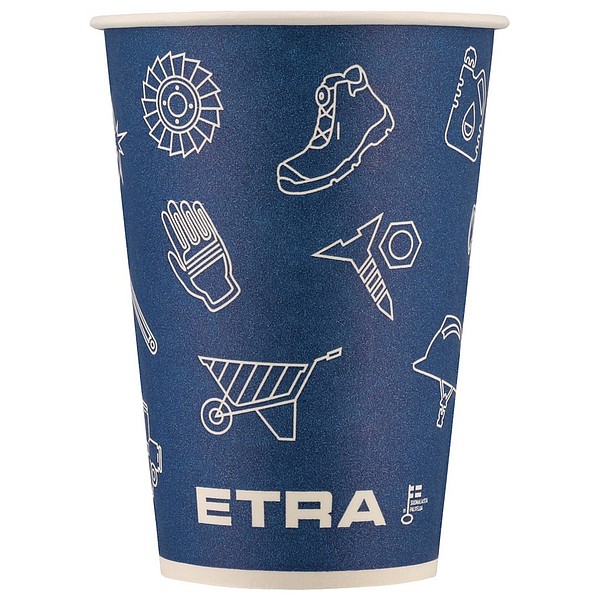 ETRA kartongmugg bionetbryt. 200ml 30194974 80st/förp, 25förp/låda
