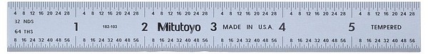 Steel Rule, Wide Rigid Rule Mitutoyo 182-103