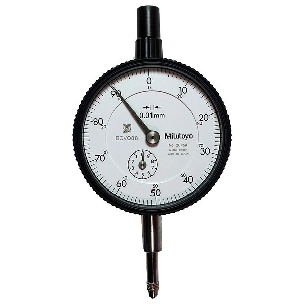 Dial Gauge, Flat Back, ISO Type Mitutoyo 2046AB-09