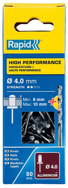 Rivet Rapid 4.0x14mm H.perf Rapid R5000385