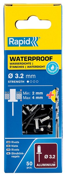 Rivet Rapid 3.2x8mm water proof Rapid R5000399