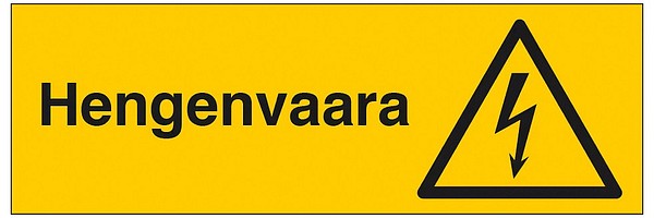 Skylt Livsfara  