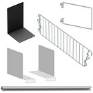 Accessories for shelf levels and baskets