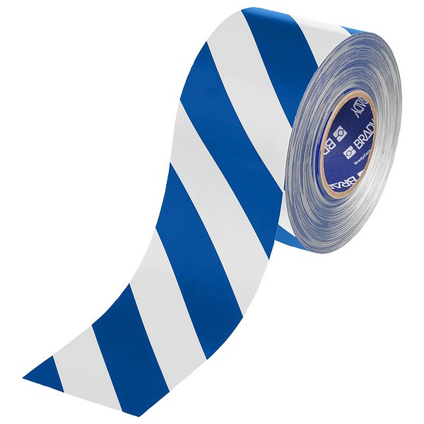 Toughstripe MAX 101mm/30.48m blue-white floor floor marking tape