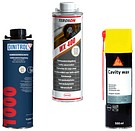 Cavity waxes and anti-corrosive agents