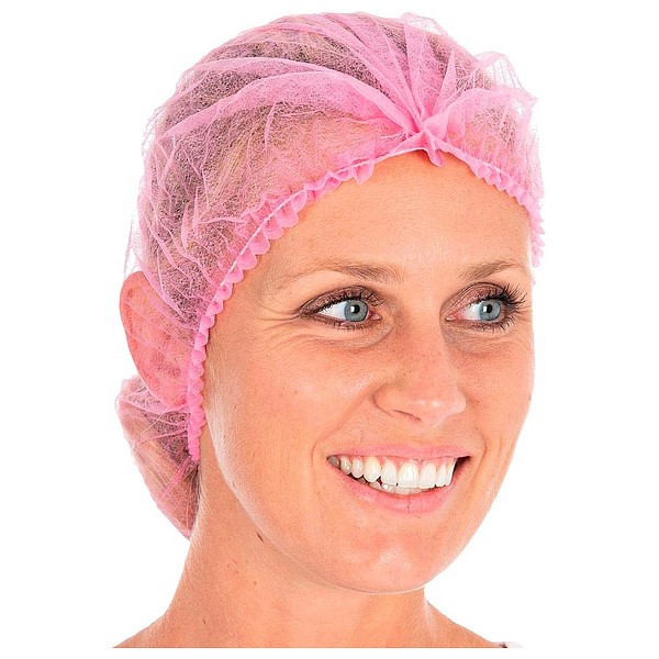 Mob cap Hygostar pink 50cm 100 pcs/pkg, 10x100pcs/box