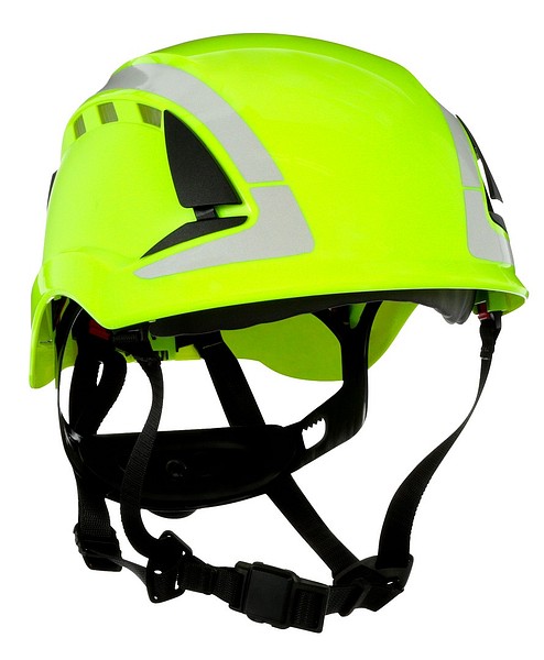 Skyddshjälm 3M SecureFit X5014V Hi-Viz luftkond.refl. EN12492/EN397