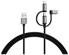 Cable3in1 USB A to LightnMicroTypeC