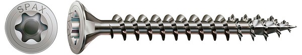 Spax Flat-head A2 TX20 5,0x40 Screw full thread 200pcs/box