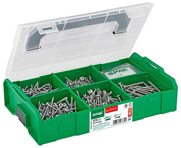 Spax Ruuvilajitelma sähköasentaja Kupukanta Wirox Mini L-BOXX