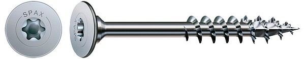 Spax CSK washer head TX-20 4,0x30 Partial thread nickel plated 200pcs